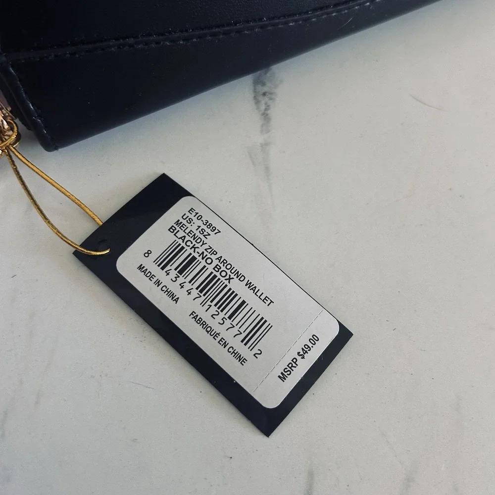 bebe Melendy Zip Around Wallet Clutch 7.5
